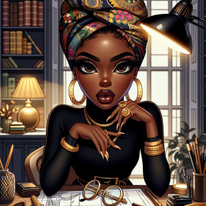 Redesign the cartoon-style digital artwork of a character repres...