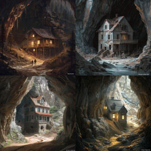 House in big cave