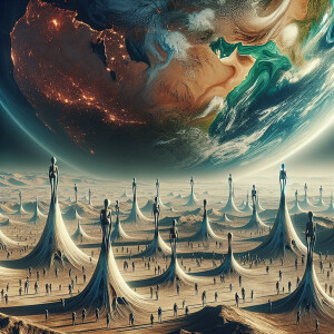 The earth had been barren for years, pollution caused many to go...