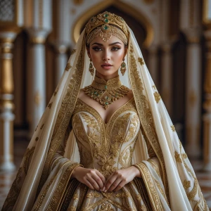 hyper realistic photography, look to the front, a Saudi Arabian...