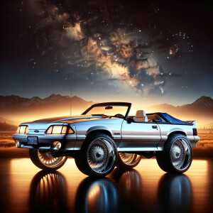 1992 Ford mustang 5.0 ,convertible ,creamy light blue pearl meta...