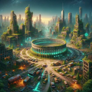 Title: Ruins of New Dawn: The Arena, 2154
In 2154, the once thr...