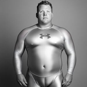 Create a hyper-realistic photograph body  image scan of Brian Bu...