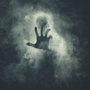 Design a chilling and eerie image that can be used as an Instagr...
