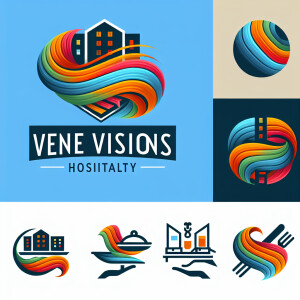 Create a logo of my company: “venue visions hospitality”
