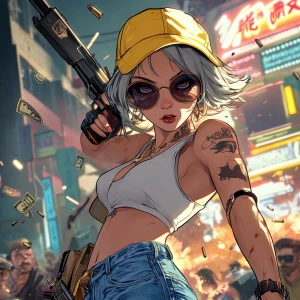 young, rebellious gta-style character. The character should have...