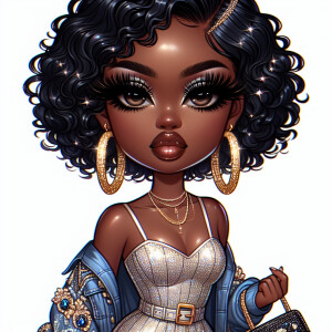 Design a high-resolution (300dpi) chibi-style full-body portrait...