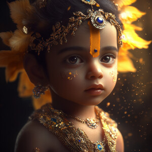 create baby krishna