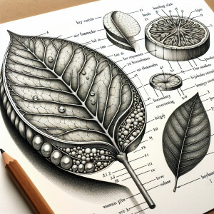 step-by-step guide:

1. **Outline the leaf**: Draw a large, roun...
