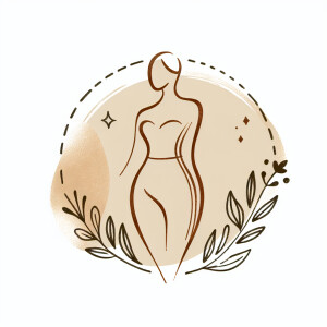 logo body correction studio “beauty slim body” female body silho...