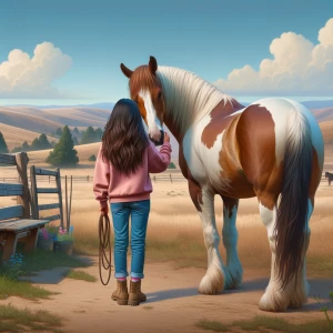 Create an image of a tranquil, rustic scene featuring a heartwar...