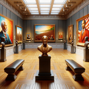CDesign a close-up, detailed 3D view inside an African-American...