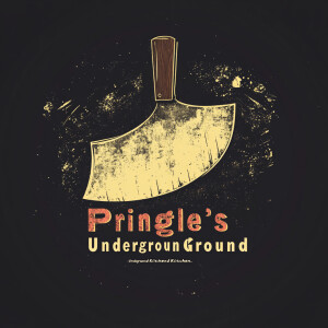 Design a logo for "Pringle's Underground Kitchen," an urban rest...