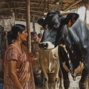 hyperrealistic painting 1:1, a sweaty beefy dangerous muscular v...