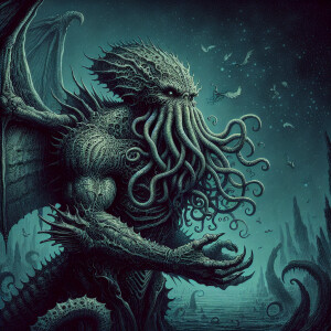 Generate an image of cthulhu