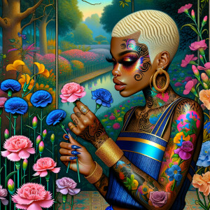 Prompt:
Full image view ultra realistic psychedelic airbrush gl...