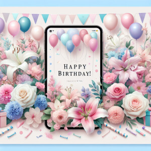 Generate a beautiful and delicate phone wallpaper in honor of a...