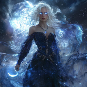 Create a hyperrealistic, cinematic digital art portrait of Selen...