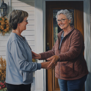 Create a fine detailed realistic image of Rebecca Davis, known a...
