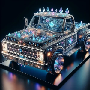 High-resolution digital artwork of a delicate and transparent ob...