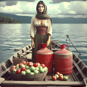 Create a faded color film photograph from 1972 of a gorgeous 23-...