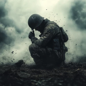 He who walks the battlefield cannot pray away the bullets