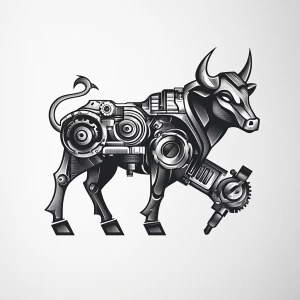 Design a minimalist, black on white, logo, incorporate a muscula...