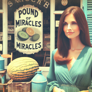 Create a faded film photograph from the early 1970s of a gorgeou...