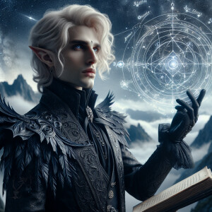 Caranthir-Ar-Fieniel from the Witcher uses magic to alter the st...