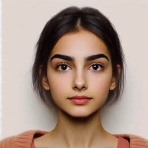 short 5 foot 3 inches afghan girl with thick thighs and thin eye...