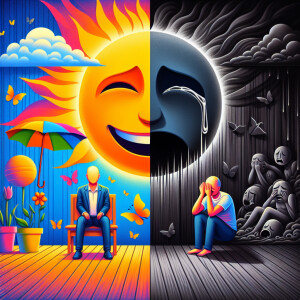 “Grief is like living two lives. One is where you pretend that e...