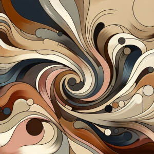 Illustration of abstract art shades of mild browns and beiges, f...