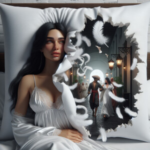 Professional realistic Image Showing a Beautiful Woman with Long...