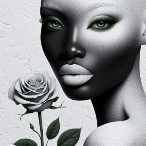 Create a visually engaging design by blending white and differen...
