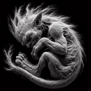 Create an ultra-detailed, ultra-realistic 8K resolution sonogram...