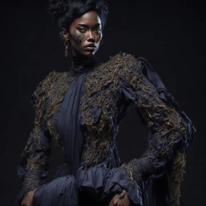 "A sophisticated three-layered bracelet featuring clear beads, i...