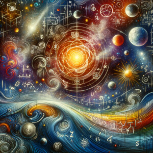 Space time, continuum, solar energy, squiggly, lines, Einstein,...