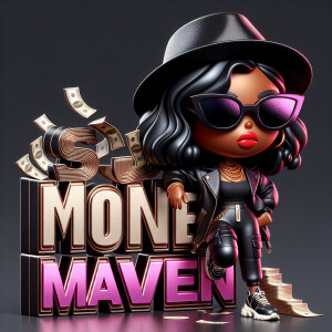 Create a digital artwork of a chibi-style African American woman...