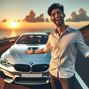 Нарисуй счастливого владельца BMW