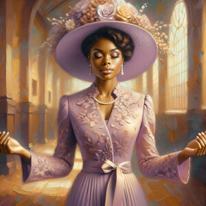 Create an illustration capturing the essence of spirituality and...