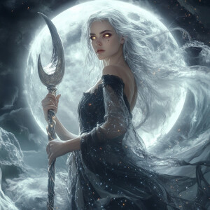 Create a hyperrealistic, cinematic digital art portrait of Selen...