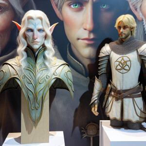 Caranthir-Ar-Fieniel from the Witcher kneels down before Tier Ha...