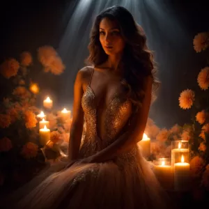 A highly detailed and artistic photograph of Dahlia Valentina (f...