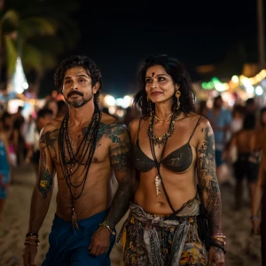 A 54 year old wealthy beautiful  indian divorced  aunty walking...