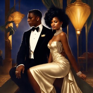 A stunning Hyper Realistic illustration of a Haitian Egyptian co...