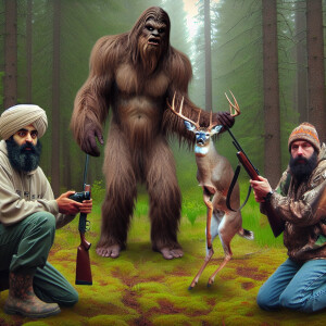 2 hunters were hunting deer
In Bend,  Oregon after a deer was sh...