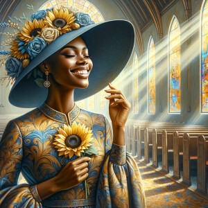 create a realistic airbrushed illustration of an African America...