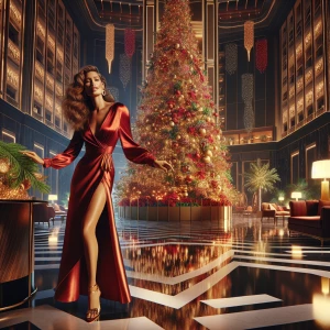 A vibrant and festive image of Dahlia Valentina (fit tall supple...