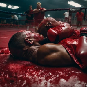 A hyperdetailed, hyperrealistic photo of Mike Tyson knocking off...