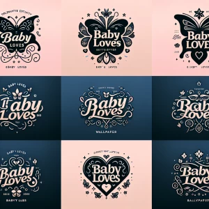 Different shaped logos for (Baby loves) logo
Use butterflies and...